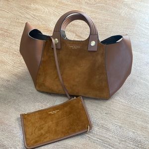 Tory Burch Rory suede mini tote